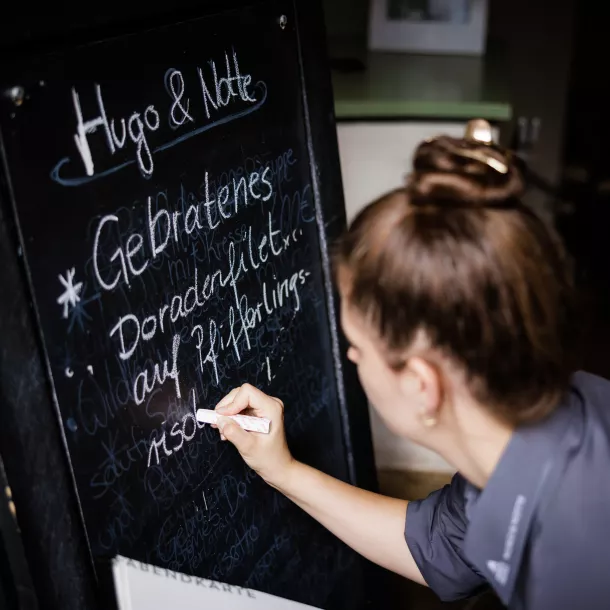 Evening menu Hugo & Notte Evening menu Hugo & Notte